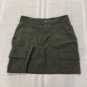 Athleta Cargo Skirt Womens Size 6 Olive Green Utility Pockets Casual Outdoor